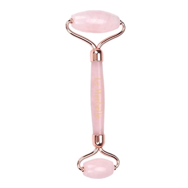 Le Marbelle Rose Quartz Roller Blush Bloom Face Massager
