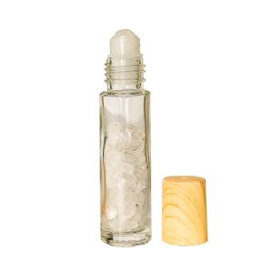 Clear Quartz Roller Bottle Face Massager